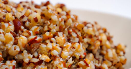Quinoa s červenou řepou a pečeným křenem