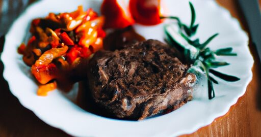 Svíčkový steak s česnekovou omáčkou