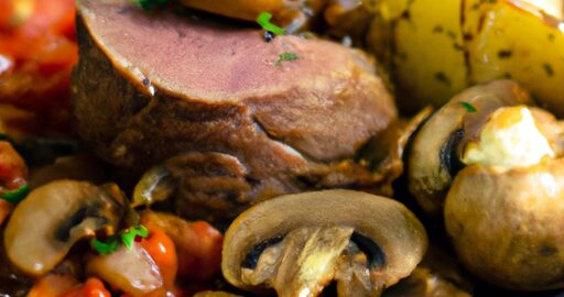 Rostbíf s bramborovou nádivkou