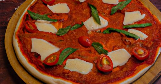 Sicilská pizza s mozzarellou