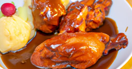 Pečené kachní stehno s bramborovým knedlíkem