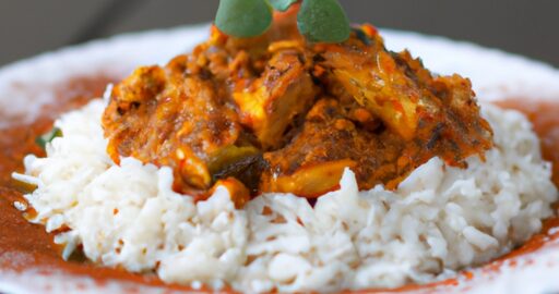 Hovězí s rýží a brusinkami