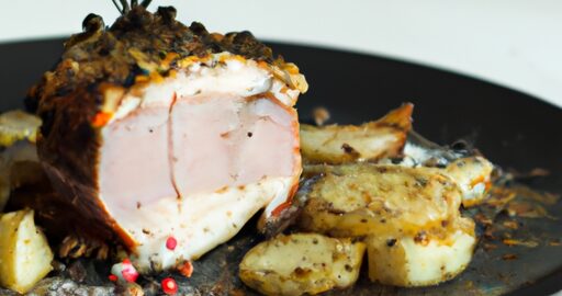 Pečené krůtí stehno s medovou glazurou