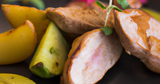 Pečená kuřecí stehýnka s medovou glazurou