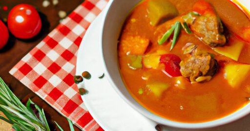 Hovězí guláš s houskovým knedlíkem