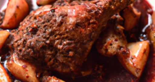 Kachní prsa na červeném vínu