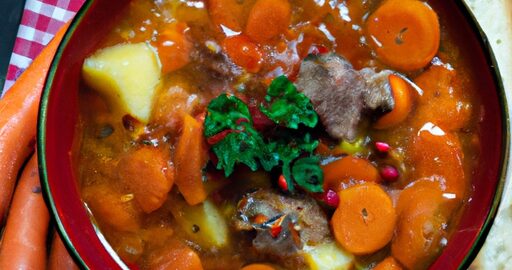 Hovězí guláš s křupavým chlebem