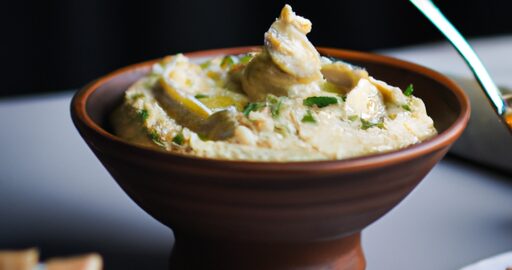 Křupavé hummus těsto s tahini