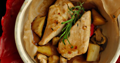 Pečená vepřová plec s křenovou omáčkou