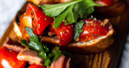 Čerstvé bruschetta s rajčaty