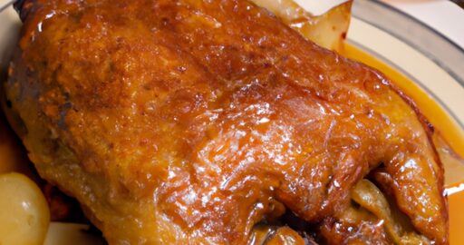 Pečené kuře s medovo-dijonskou glazurou