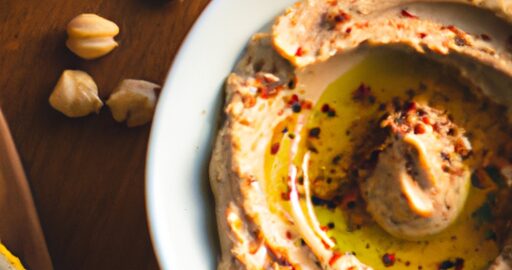Hummus s tahinou a olivovým olejem