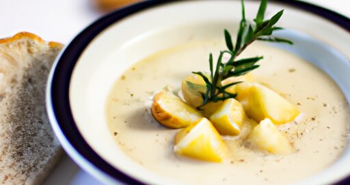 Vichyssoise tří skořápek potencyelanný