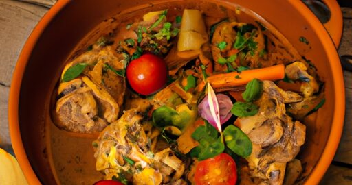 Jařečí tagine s meruňkami