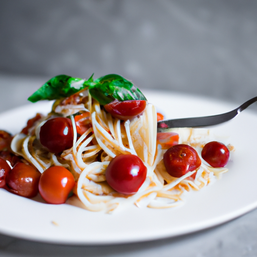 Linguine s pestem a cherry rajčaty