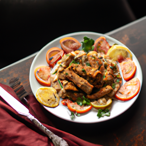 Kuřecí kebab s hummusem a pilafem