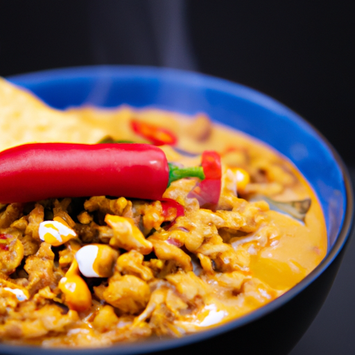 Hranolky s chilli a sýrem.