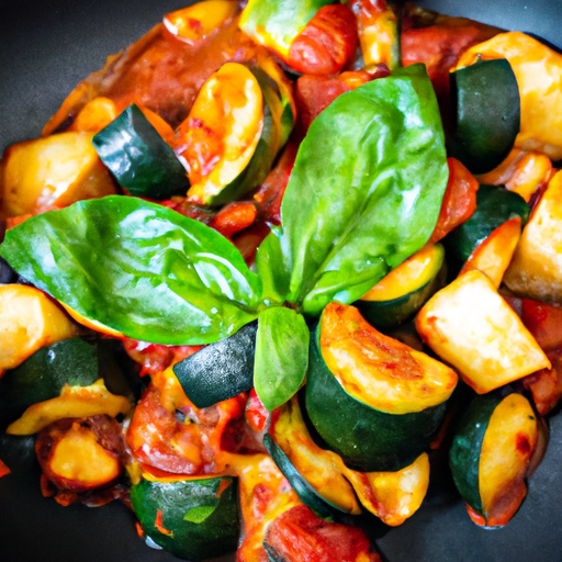Ratatouille s bramborami a vejci