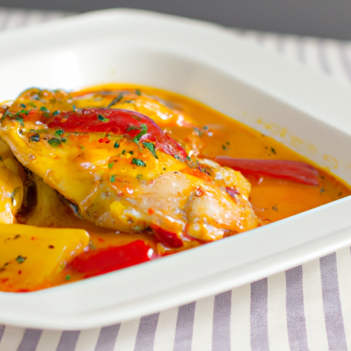 Poulet basquaise s brambory