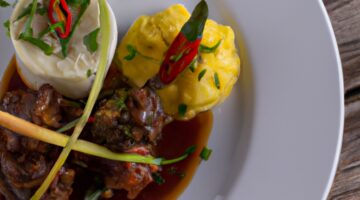 Gule Kambing – jehněčí kari s brambory