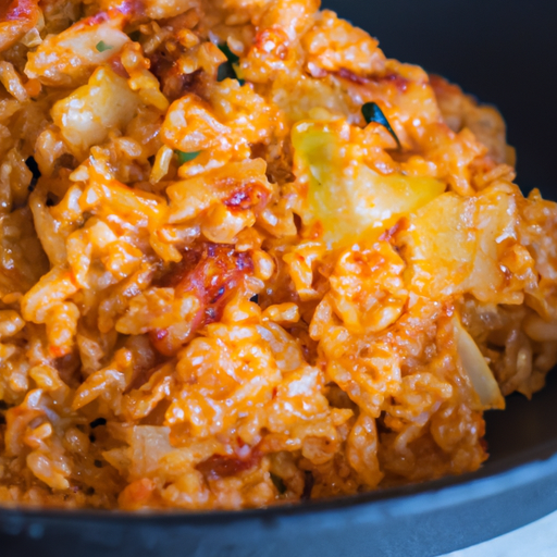 Kimchi fried rice s hovězím