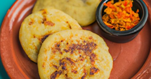Arepas s masovou nádivkou.