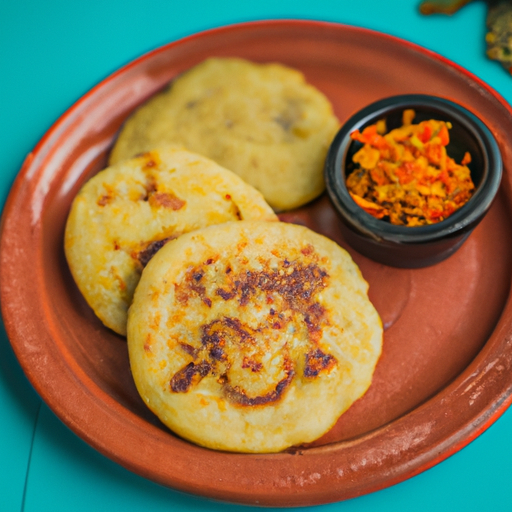 Arepas s masovou nádivkou.