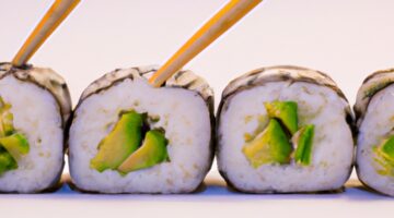 Sushi rolls s lososem a avokádem