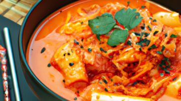 Kimchi jjigae – korejská polévka s kvašeným zelím