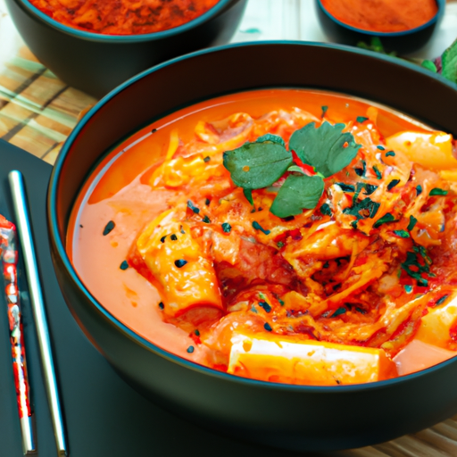 Kimchi jjigae – korejská polévka s kvašeným zelím