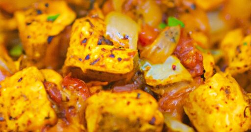 Masala Paneer s jemným kariuvoňským gusto