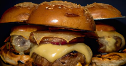 Sendvič s hamburgrem a hranolky