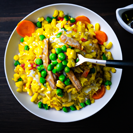 Jídlo z nasi goreng.