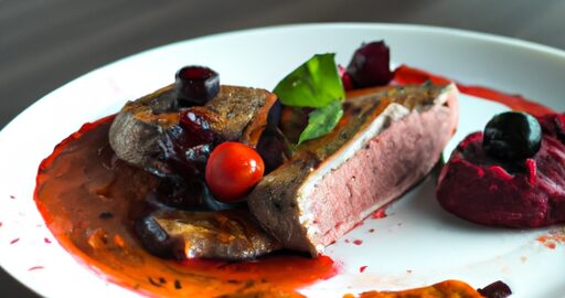 Telecí steak s brusinkovou omáčkou