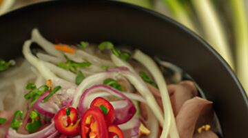 Phở bo (vietnamská hovězí polévka)