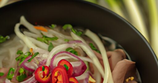 Phở bo (vietnamská hovězí polévka)