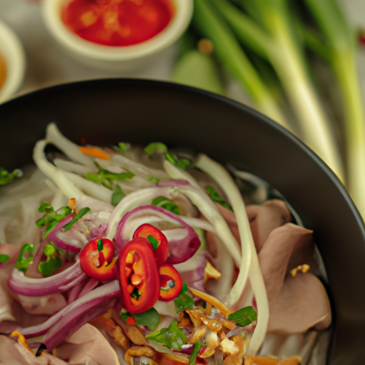 Phở bo (vietnamská hovězí polévka)