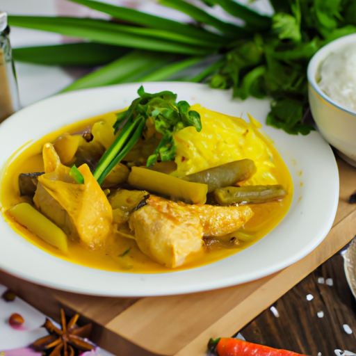 Kuřecí korma s mangem.
