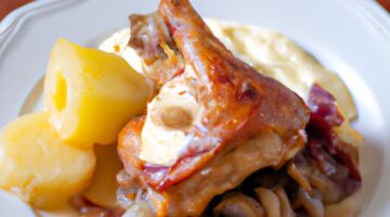 Kuřecí coq au vin.