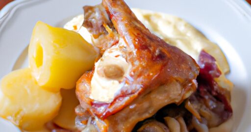 Kuřecí coq au vin.