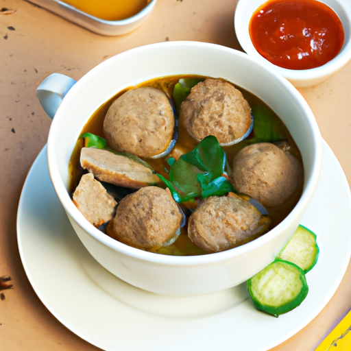 Bakso – indonéská polévka s masovými kuličkami