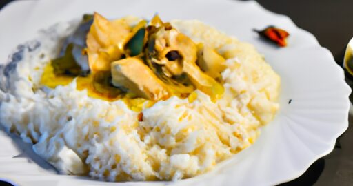 Korma z kuřecího masa s rýží