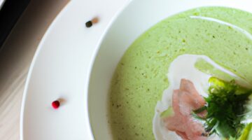 Vichyssoise polévka s pórkem a bramborem
