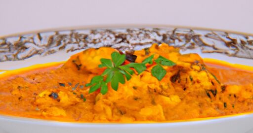 Kuřecí korma s mandlí a meruňkami