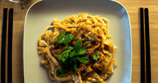 Korejské nudle s hovězím masem