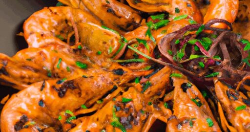 Krevety na česnekovém oleji