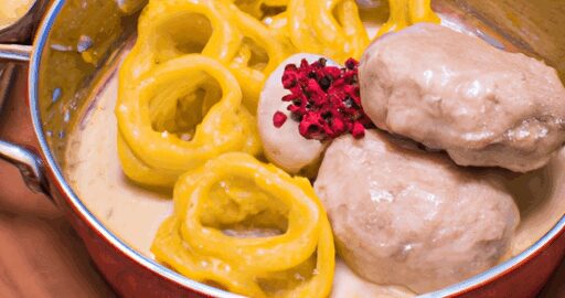 Rajská omáčka s houskovým knedlíkem