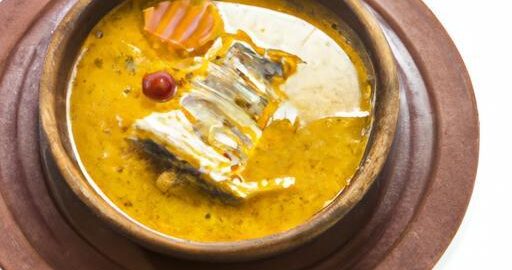 Tradiční brazilský rybí vývar Moqueca