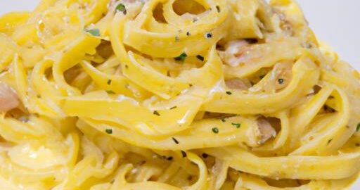 Klasická italská carbonara s těstovinami