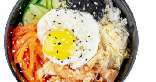 Korejské bibimbap s kuřecím masem